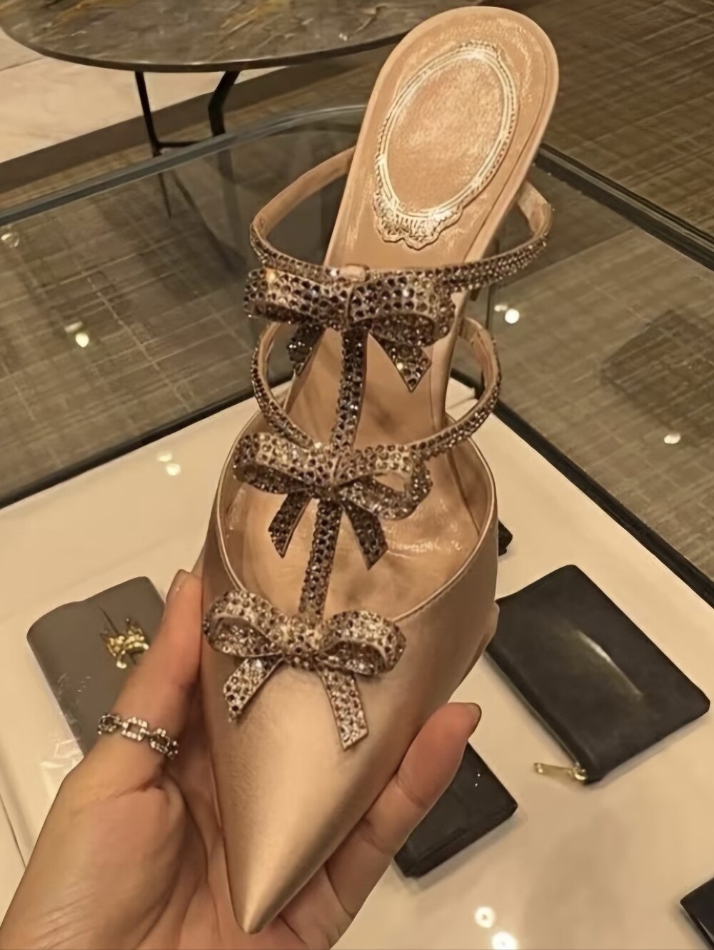 Style Water Toe Sandals with Thin Heels, Fairy Style, Pointed Toe, Mules - Picture 1 of 9